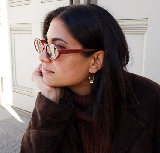 Bella earrings - 18k gold plated (CLEARANCE)