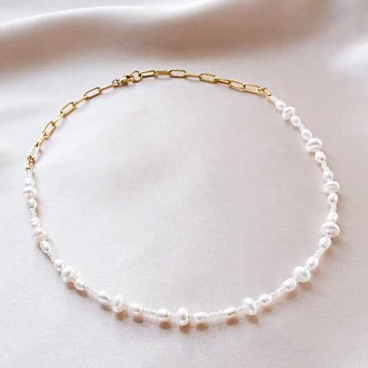 Beatrice beaded necklace - Freshwater pearls