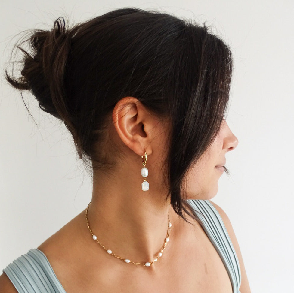 Boucles d'oreilles Esme - plaqué or 18 carats