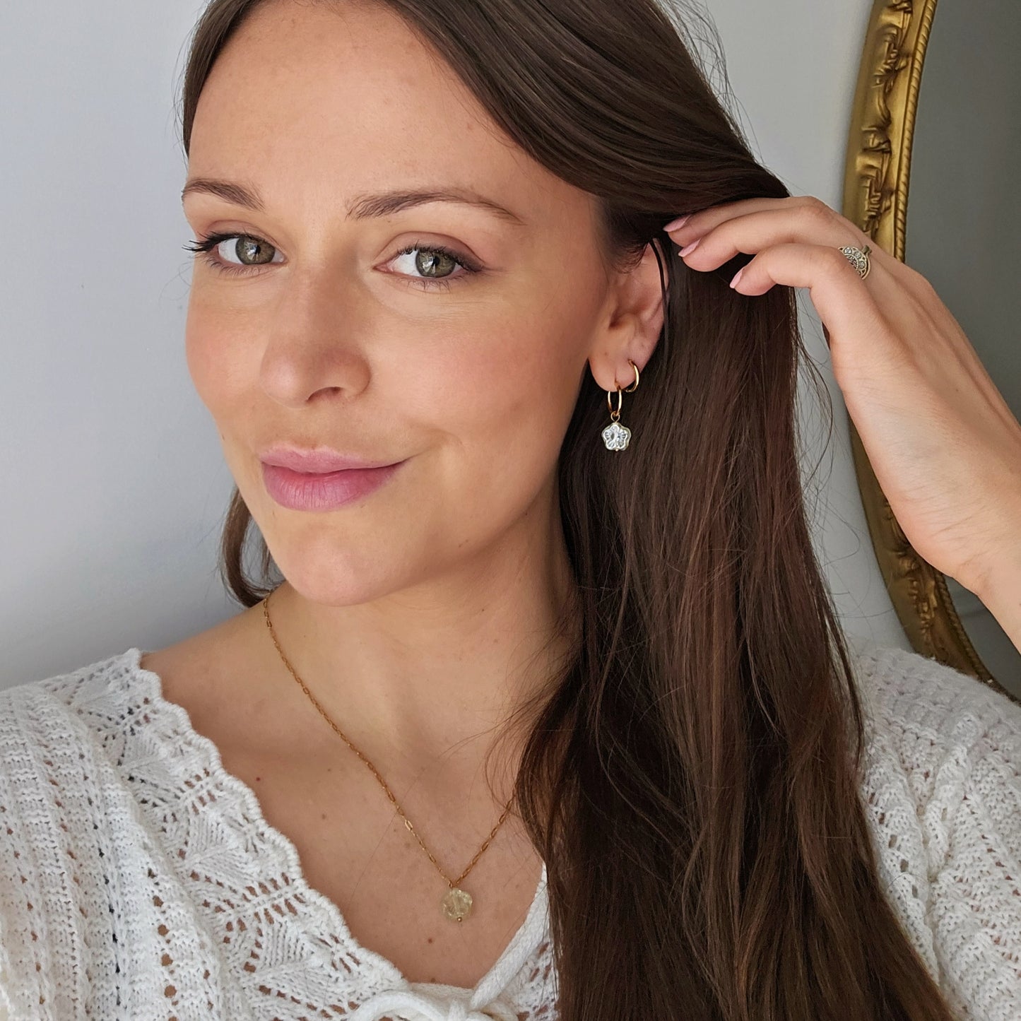 *New *Lydia in butter yellow gift set - 18k gold plated