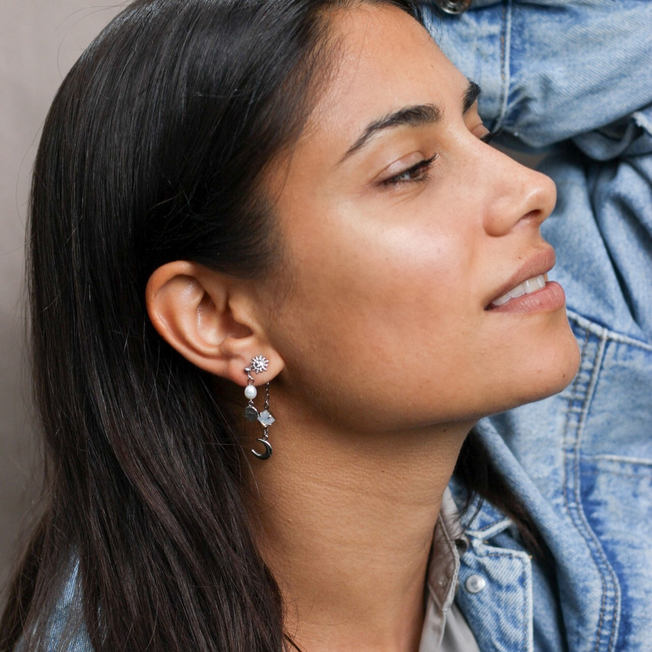 *Nouveauté* Stella boucles d'oreilles 4 en 1 - plaqué or 18 carats