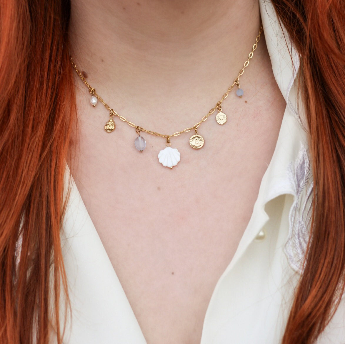 Capri charm necklace - Stainless (online exclusive)