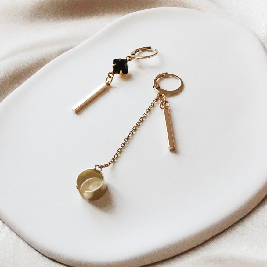 Emma cuff earrings - 18k gold plated