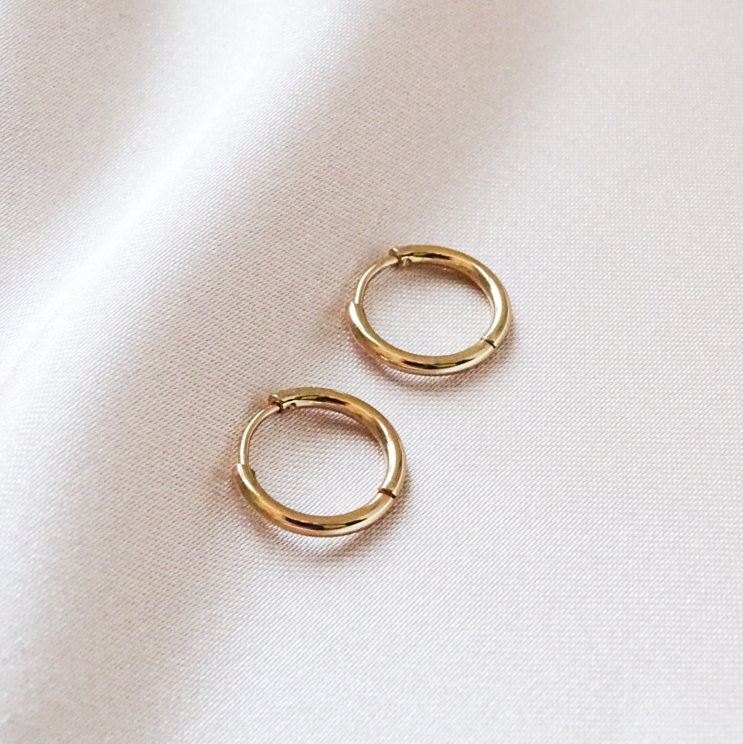 *New* Basic stacking hoops - 18k gold plated
