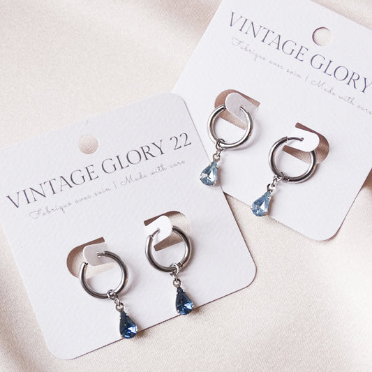 Olivia huggie hoops - Stainless (more colors)