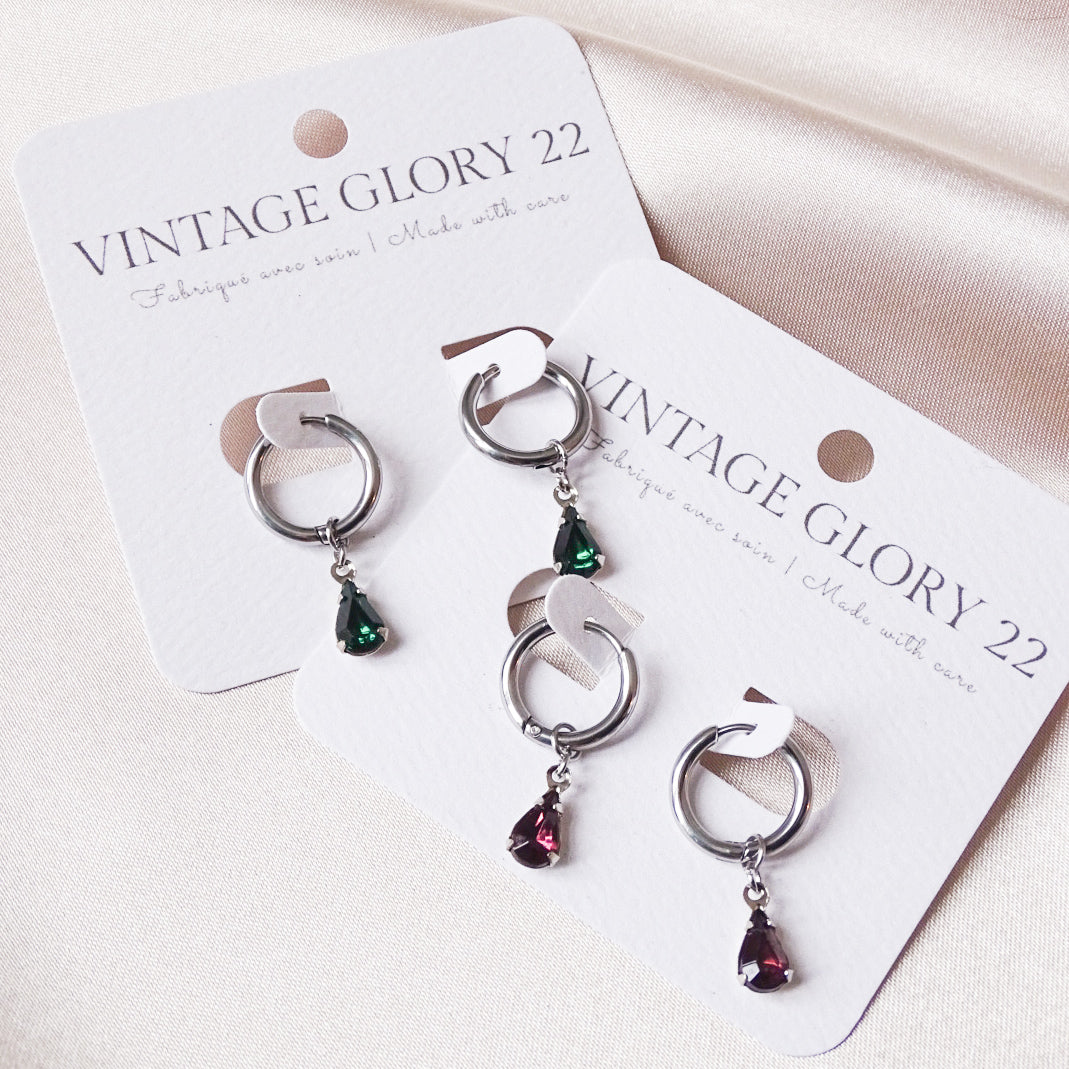 Teardrop vintage charms - Stainless steel (online exclusive)
