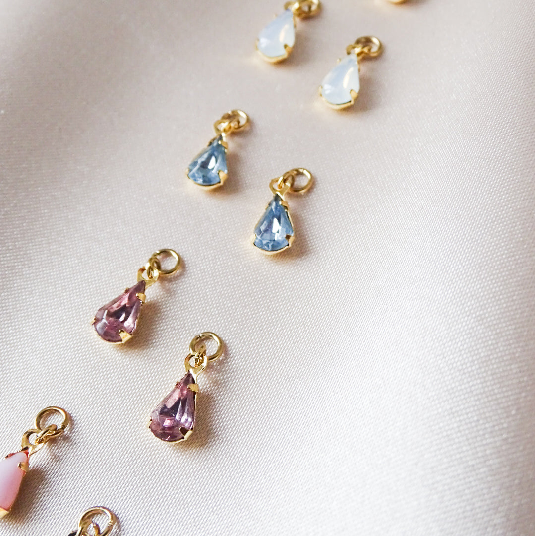 Teardrop vintage charms - 18k gold plated (online exclusive)
