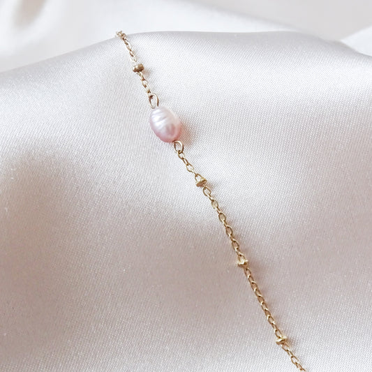 Mini Sofia bracelet - 18k gold plated ( pink - limited edition)