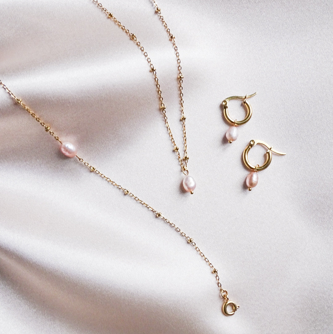Sofia gift set - 18k gold plated (Pink - limited edition)