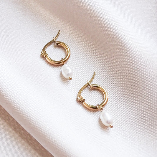 Sofia hoop earrings - 18k gold plated