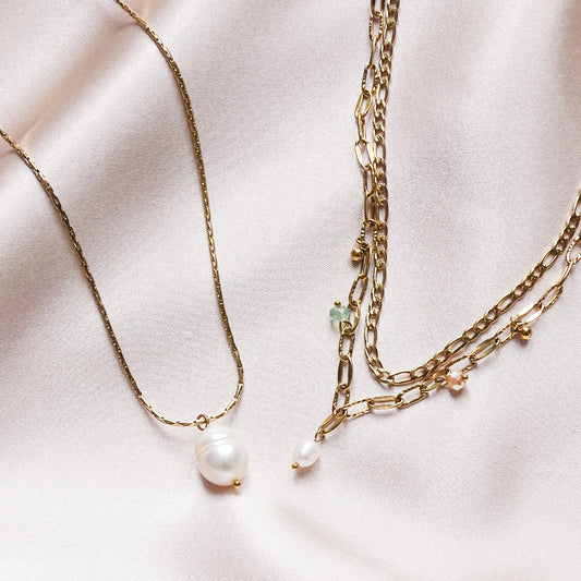 Cleo & Oceane gift set duo - 18k gold plated