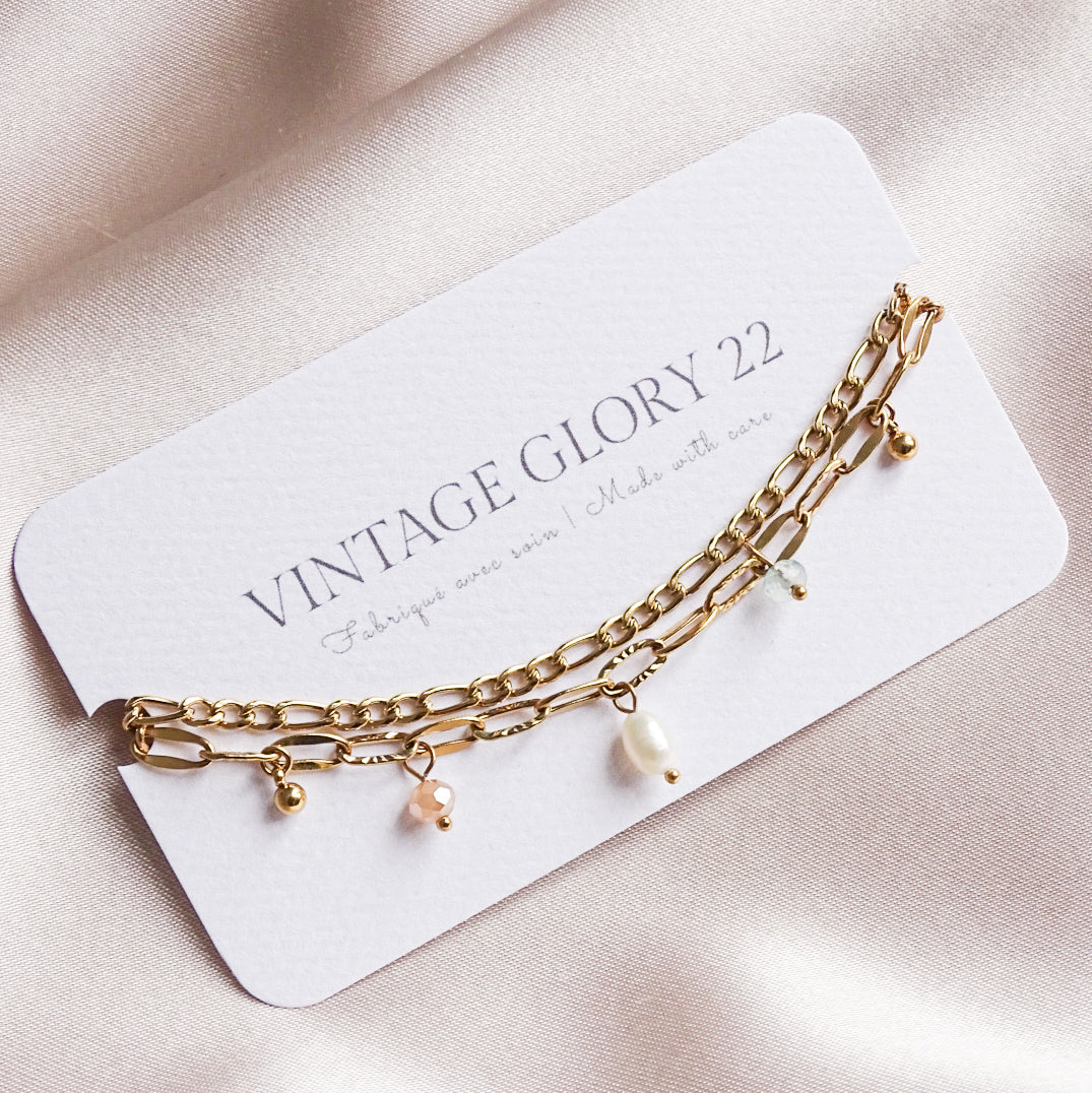 Cleo bracelet - 18k gold plated