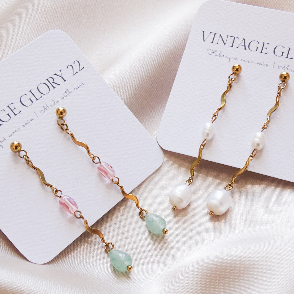 Amelia earrings - 18k gold plated
