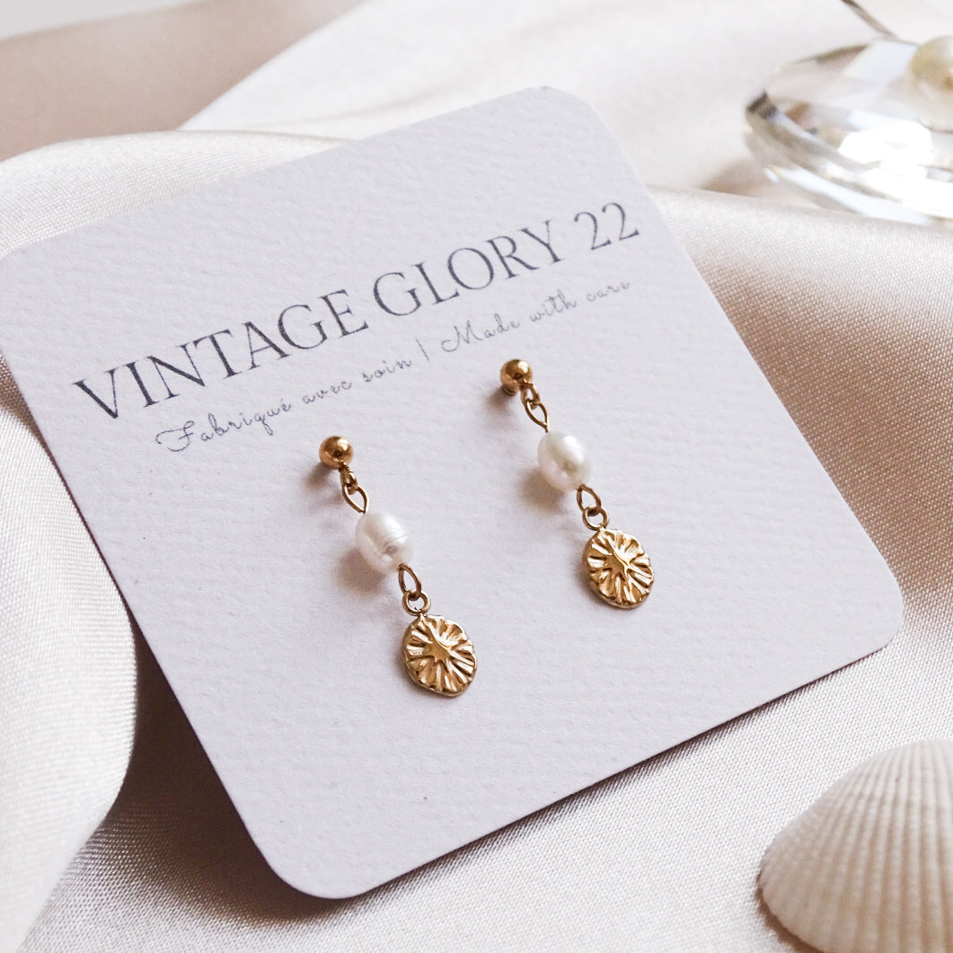 Mia mini earrings - 18k gold plated