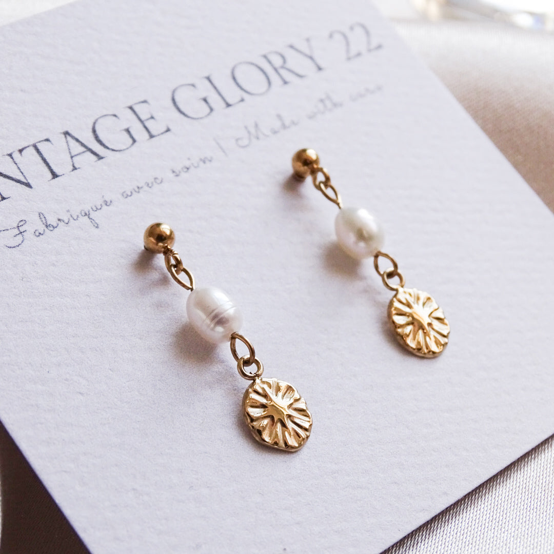 Mia mini earrings - 18k gold plated