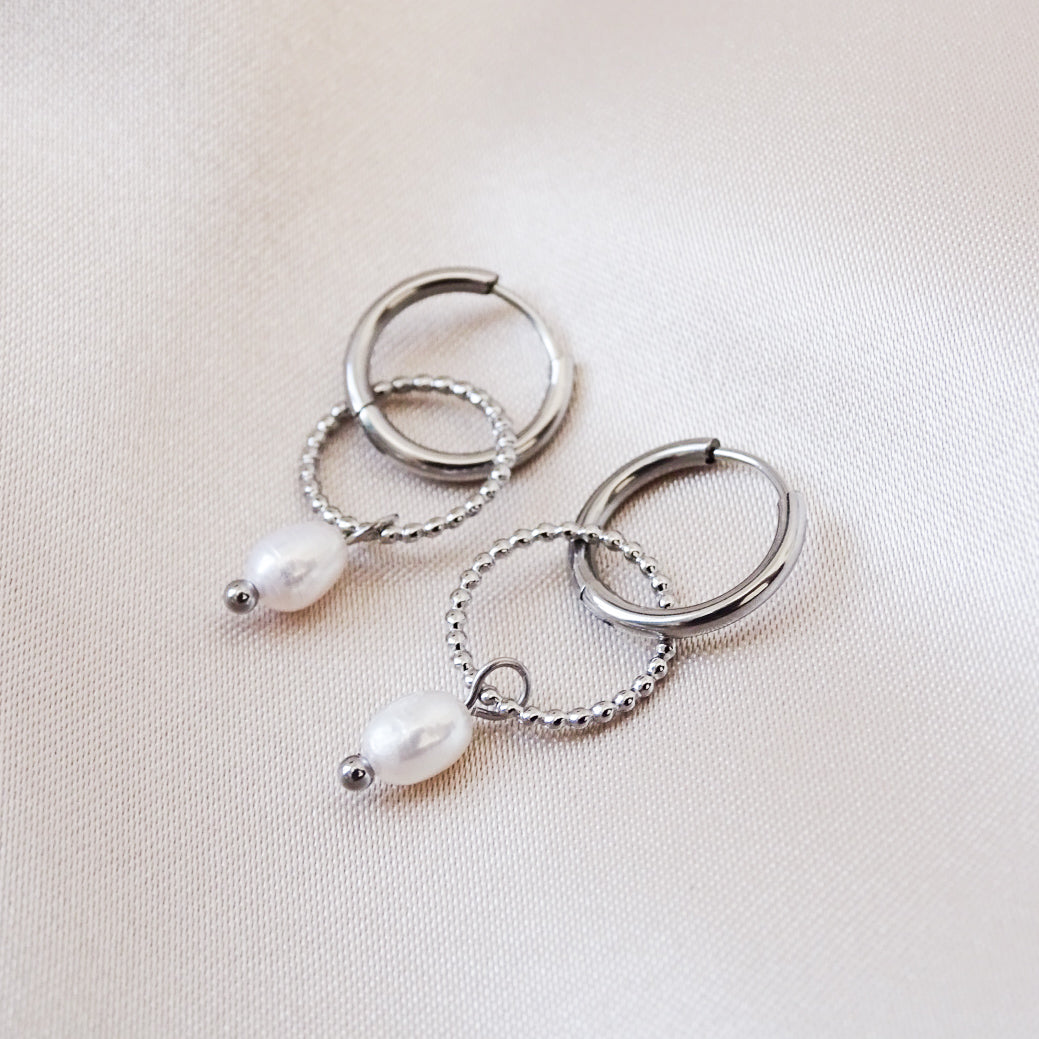 Boucles d'oreilles Laura - Acier inox