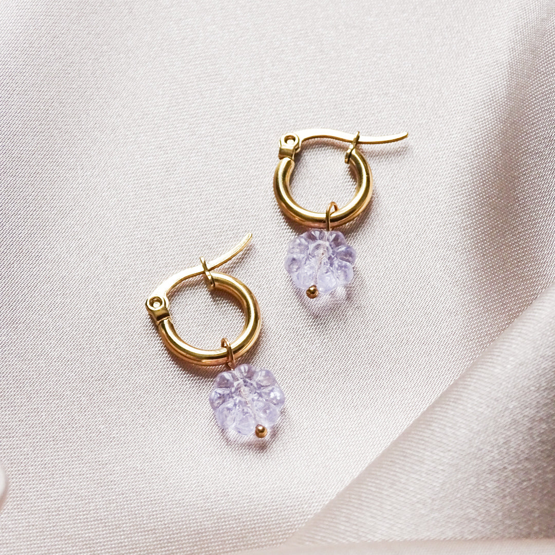 Boucles d'oreilles Lydia - Plaqué or 18 carats