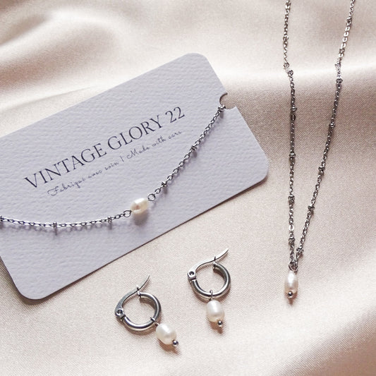 Sofia gift set - Stainless steel (white)