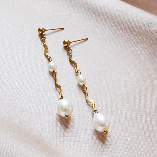 Amelia earrings - 18k gold plated