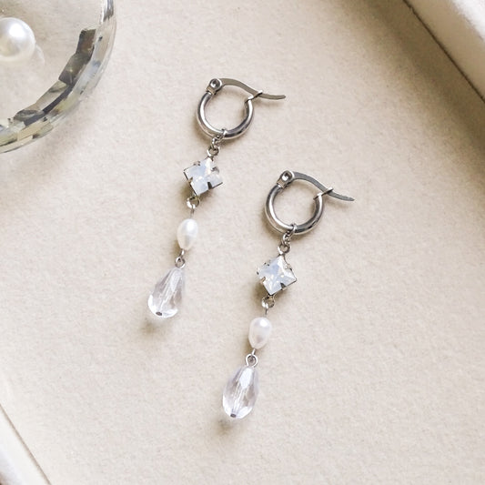 Boucles d'oreilles Charlotte - Acier inox