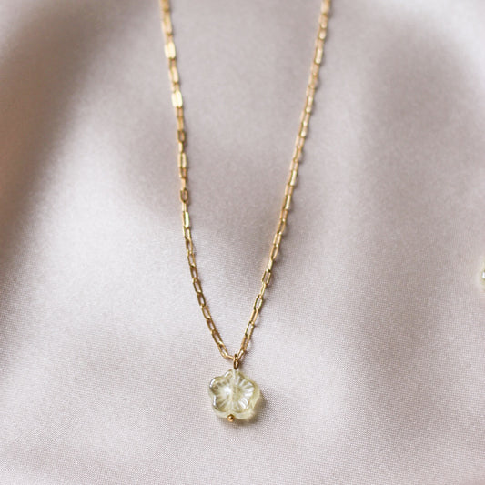 Collier Lydia en jaune beurre - plaqué or 18 carats