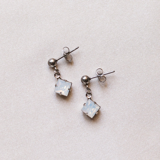 *New* Ivy studs - Opal & Stainless steel