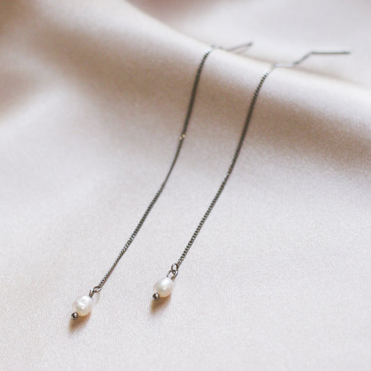 Sofia threader chain earrings - Stainless steel(online exclusive)