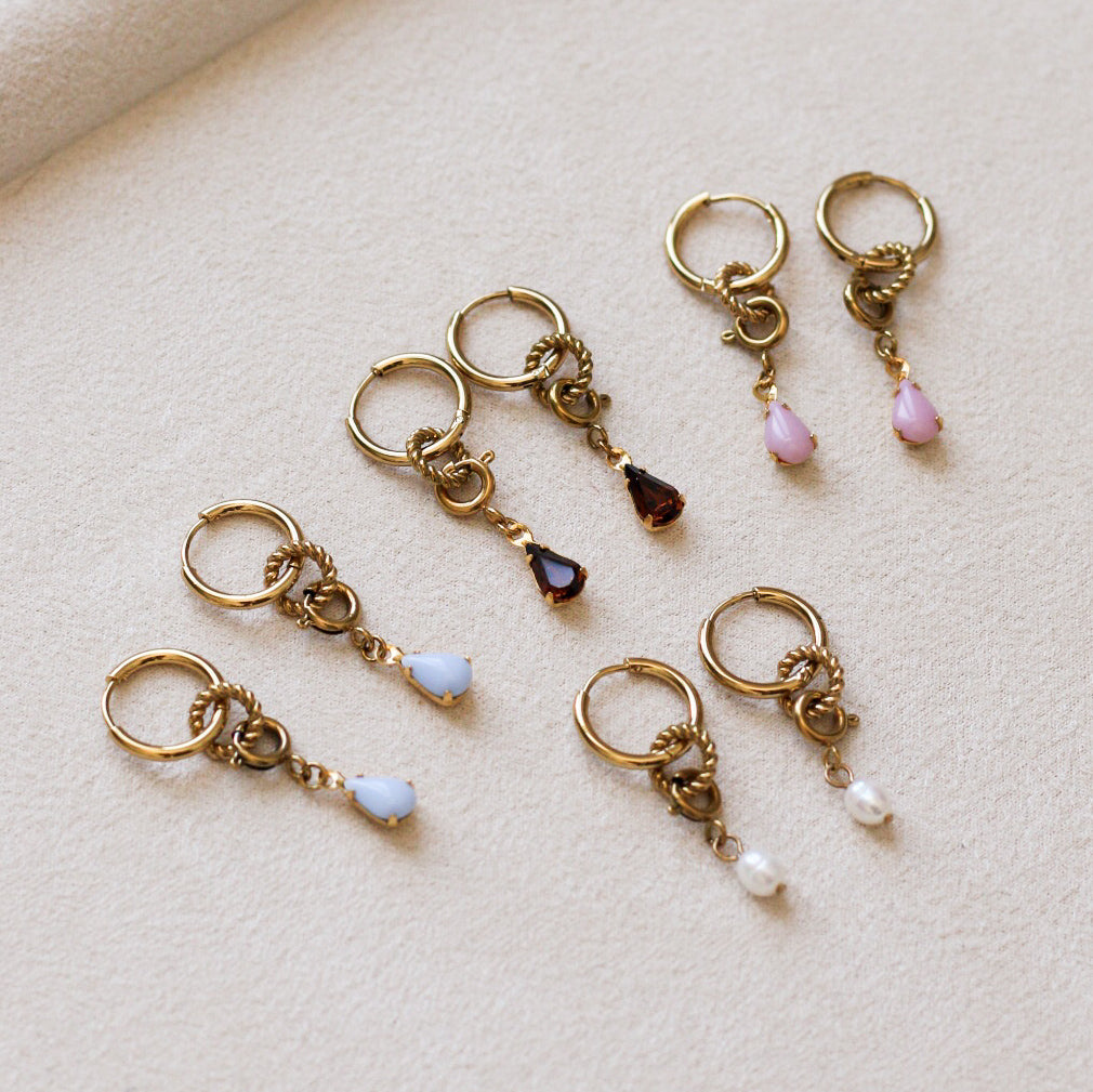 Anabelle 3 in 1 mini earrings - 18k gold plated