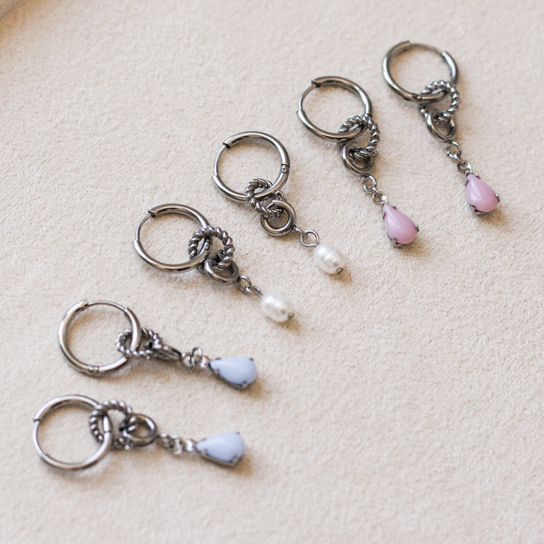 Anabelle 3 in 1 mini earrings - Stainless