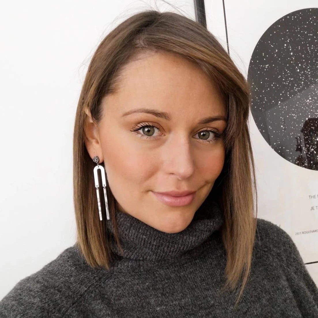 Maryssa earrings - Stale grey (CLEARANCE)