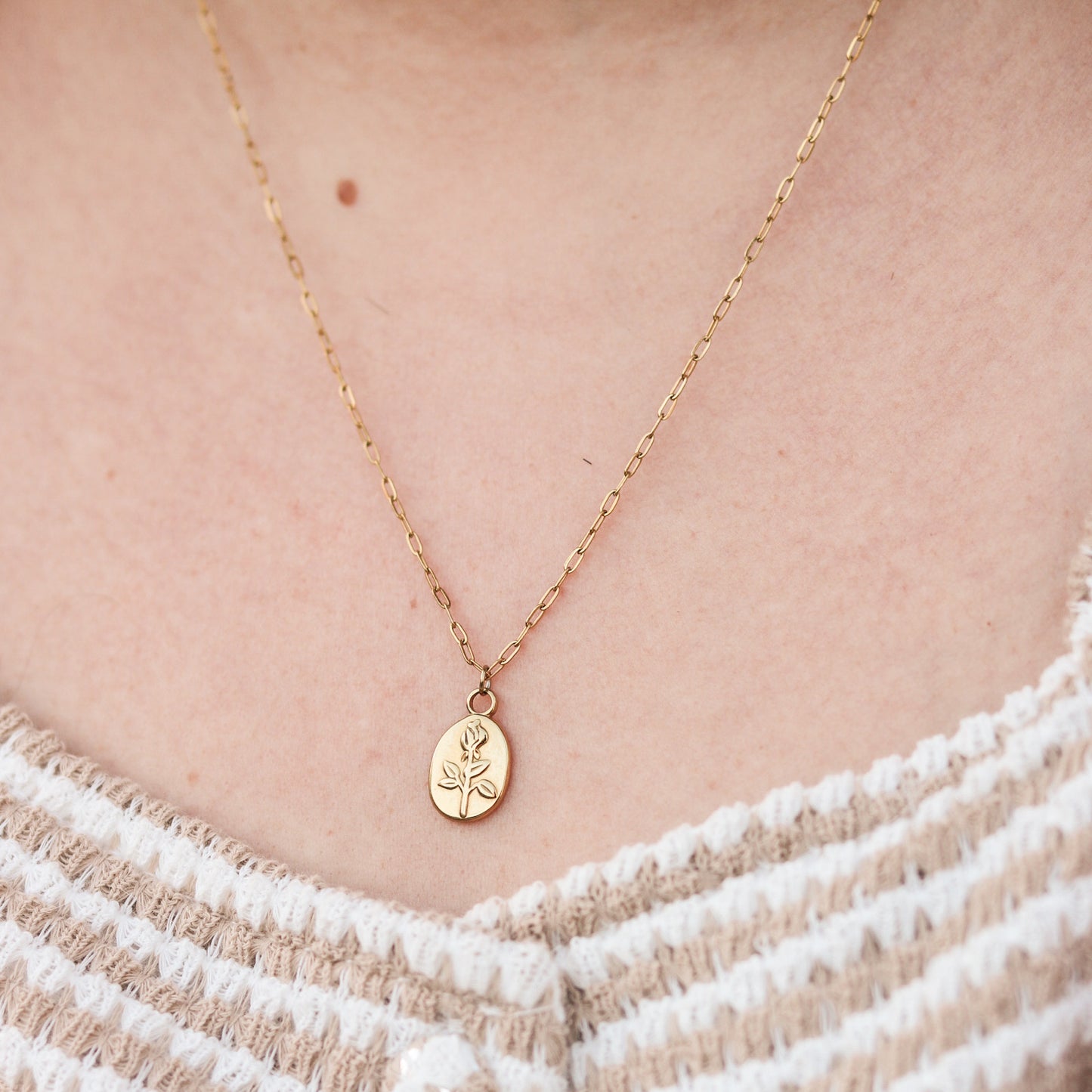 Rosie necklace - 18k gold plated