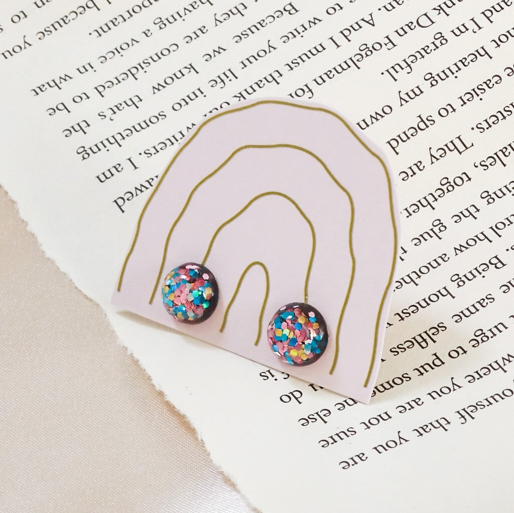 Ember studs - Confettis