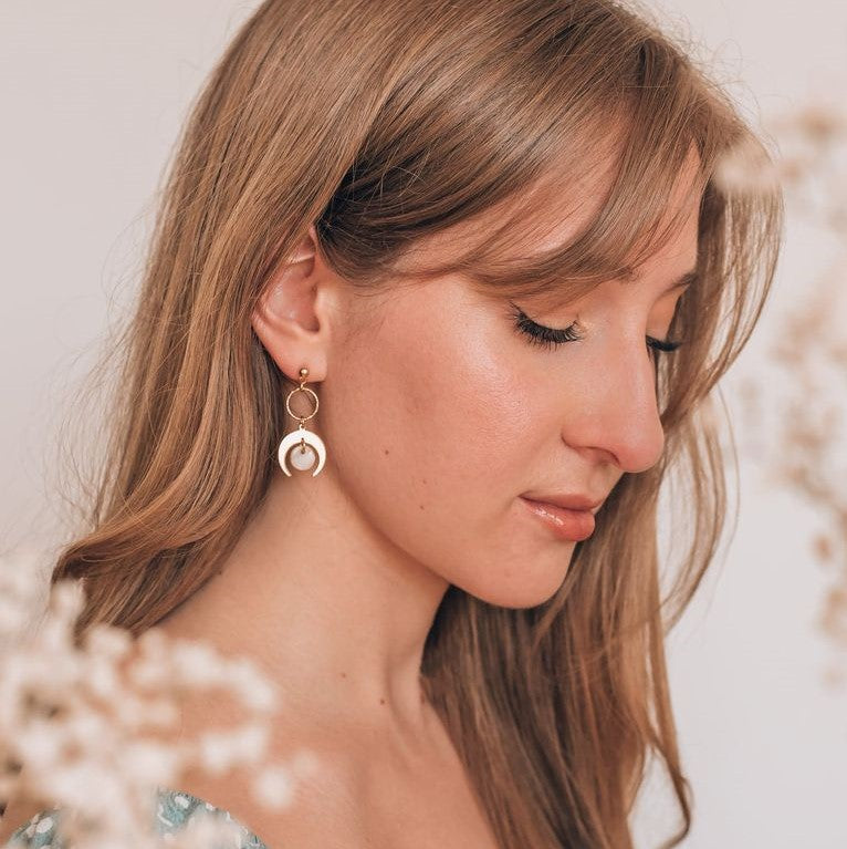 Luna earrings - 18k gold plated