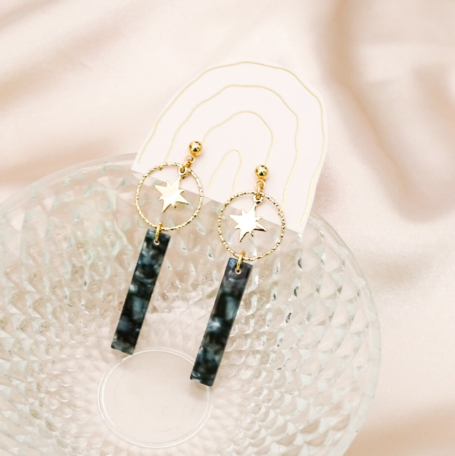 Venus earrings - Emerald