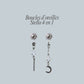 *Nouveauté* Stella boucles d'oreilles 4 en 1 - plaqué or 18 carats