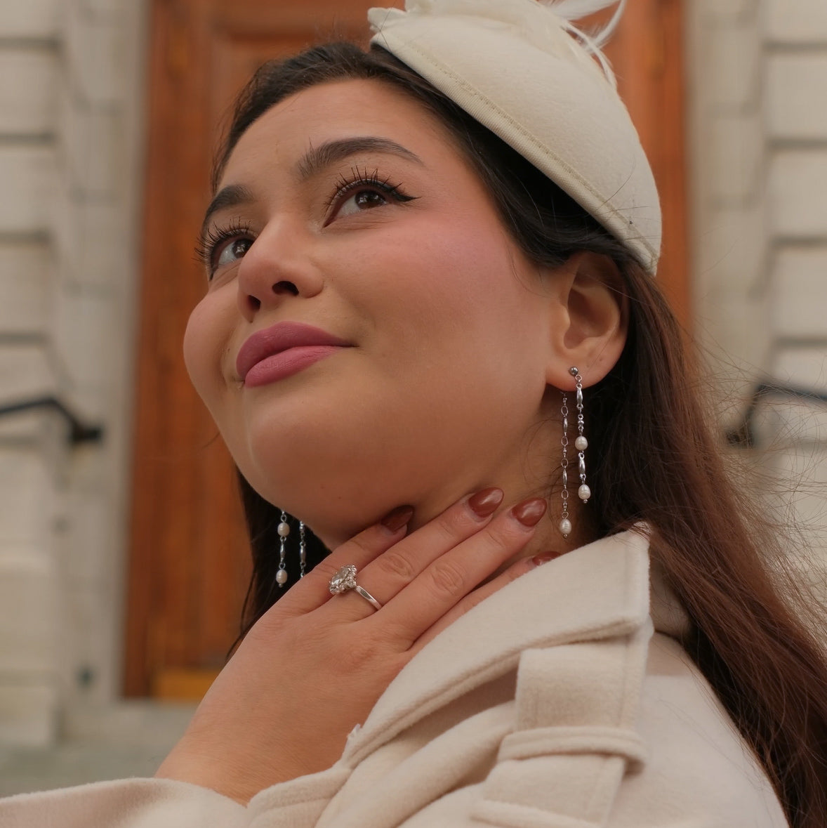 Fiona double layered earrings - Stainless steel