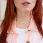 Penelope pearls & glass beaded necklace