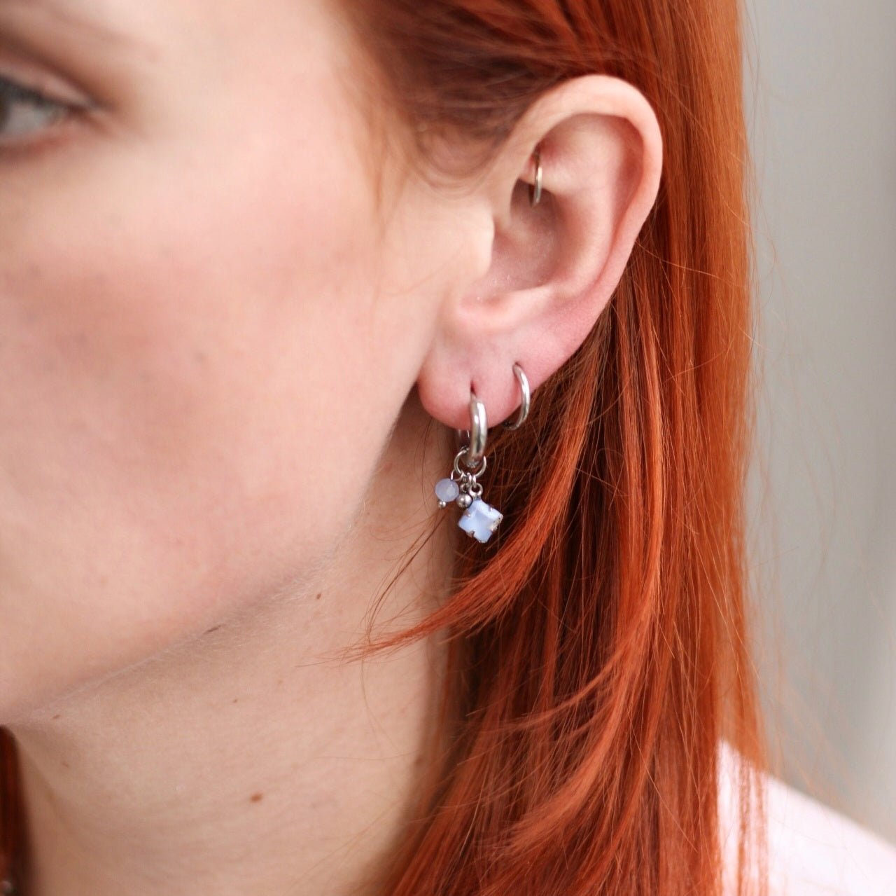 Chloe chunky hoops - Stainless steel