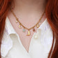 Jolene charm necklace - 18k gold plated