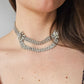 *Vintage treasure* Gustave Sherman extremely rare necklace mid-century Austrian clear crystal(signed) - AS IS