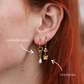 Mariposa earrings - 18k gold plated