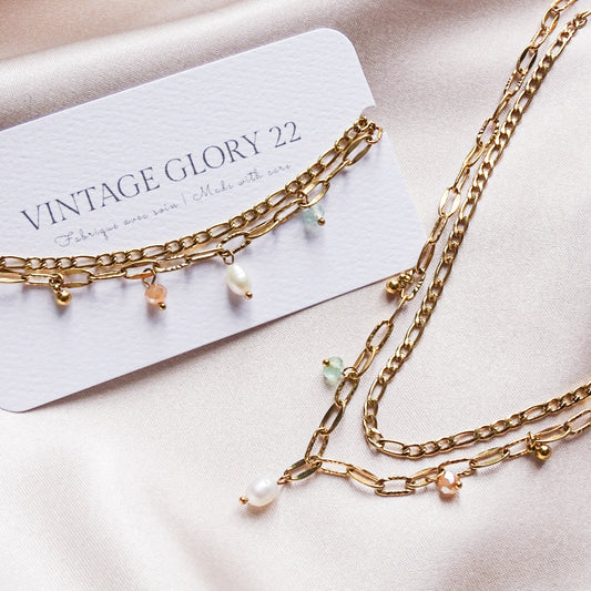 Cleo gift set duo - 18k gold plated