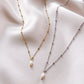 *New* Sofia mini necklace - White