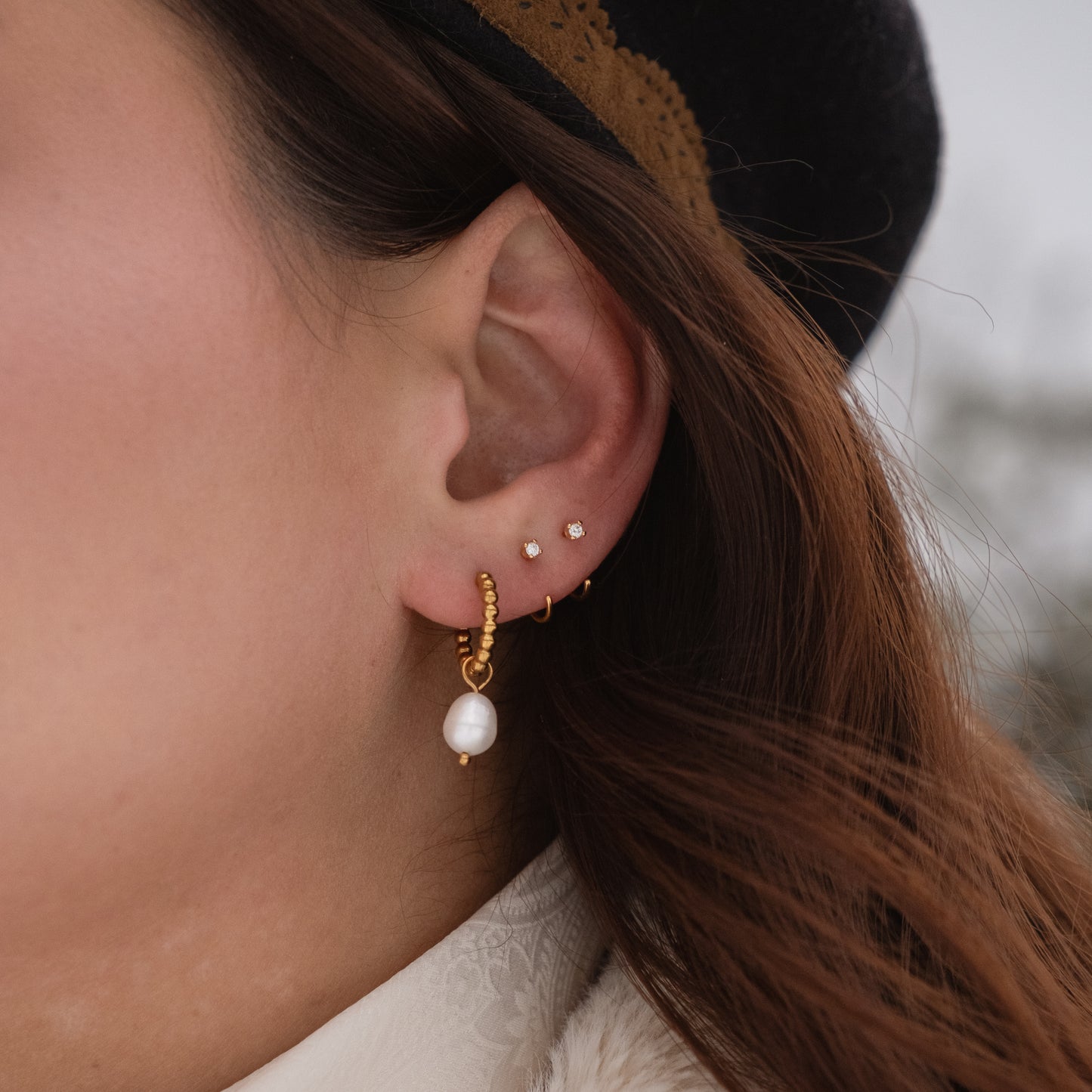 Flora 4 in 1 earrings - 18k Gold plated