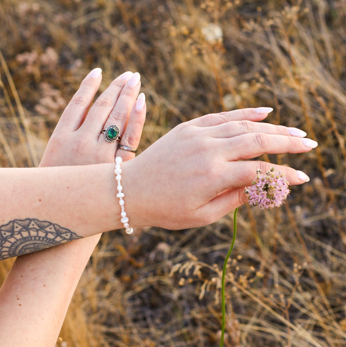 *New* Beatrice beaded bracelet - Freshwater pearls