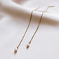 Sofia threader chain earrings - 18k gold plated(online exclusive)