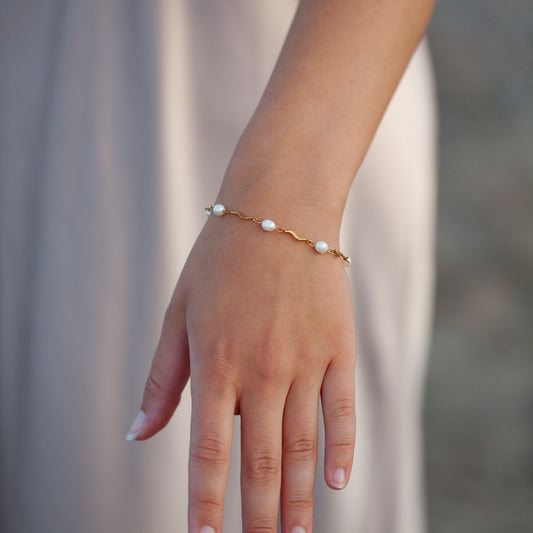 *Nouveauté* Bracelet Amelia - Plaqué or 18 carats (exclusivité en ligne)