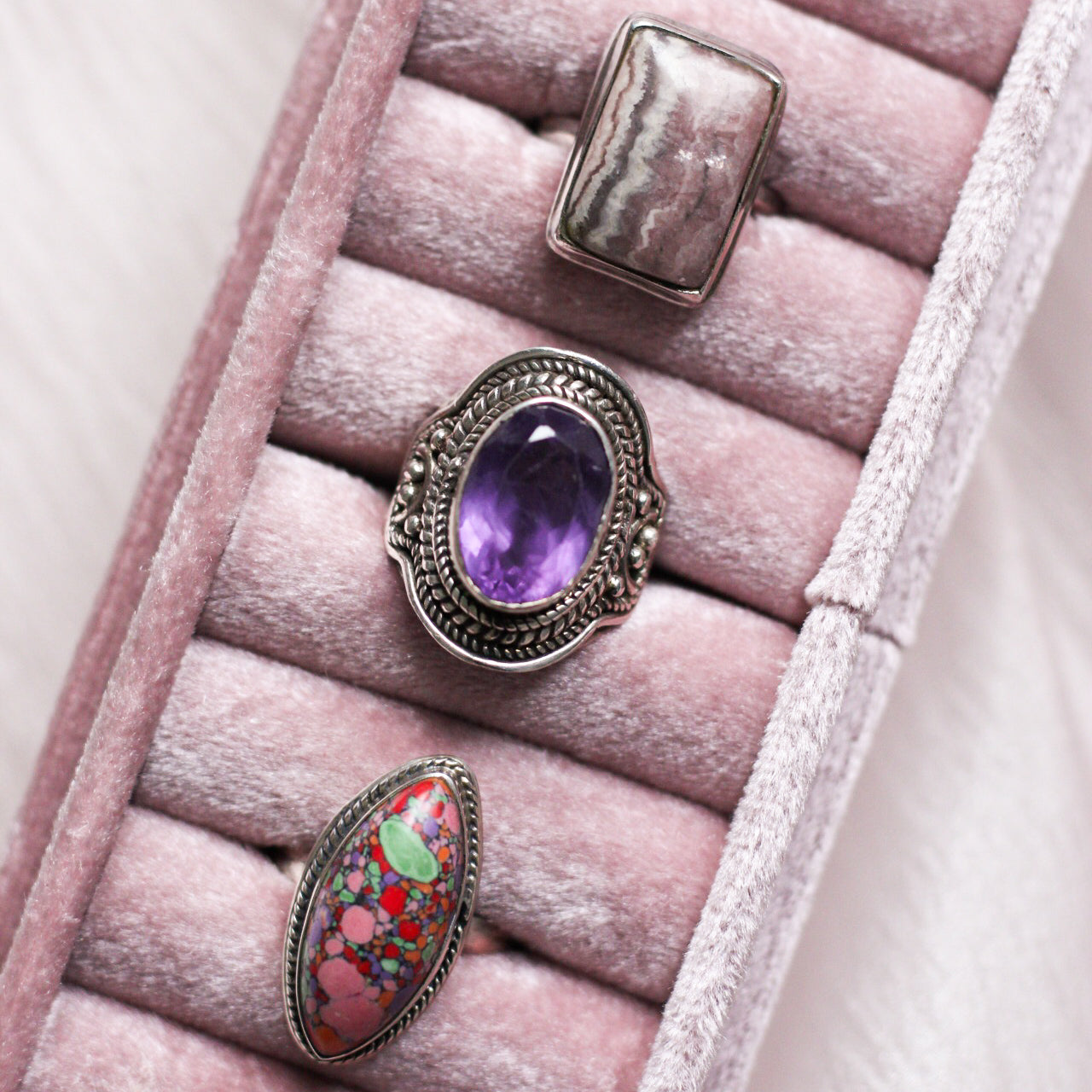 *Pre-loved* Assorted 925 sterling silver boho rings