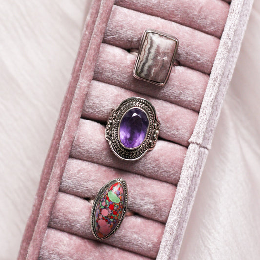 *Pre-loved* Assorted 925 sterling silver boho rings