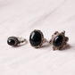 *Pre-loved* Assorted 925 sterling silver genuine onyx gothique rings